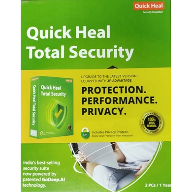 Quick Heal Total Security Regular 3 User(1yr) TR3 P1026-P1026