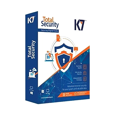 K7 Total Security Single User Silver &amp; Black P1431-P1431