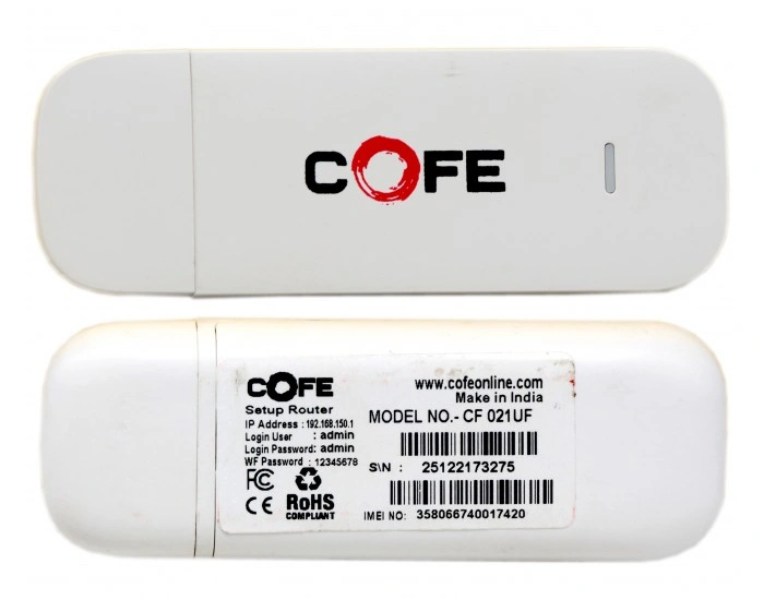 COFE 4G Data Card Cf021uf White P4996-1