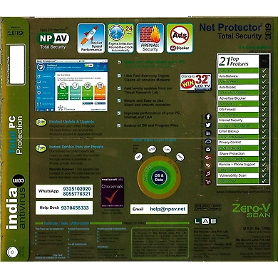 Net Protector Total Security 1 User 1 Year Green P3816-1