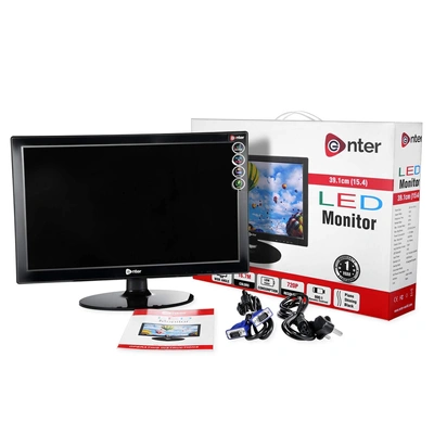 Enter Monitor 15.4" E-MO-A06 With Hdmi/vga Black P4187