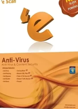 Escan Anti Virus 3pc 1year White &amp; Brown P4067-P4067