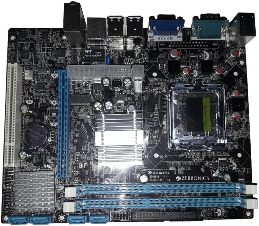 Zebronics Mother Board Ddr3 G41D3 Black P10172-2