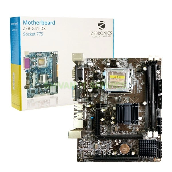 Zebronics Mother Board Ddr3 G41D3 Black P10172-P10172