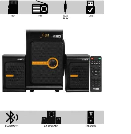 Altec Speaker 2.1 (Sd/Aux/Fm/Bth) Al-3003A Black &amp; Orange P3238-1