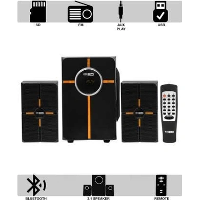 Altec Speaker 2.1 (Sd/Fm/Bth/Aux) Al-3002A Black &amp; Orange P3237-1