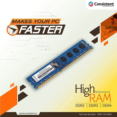 Consistent Ram 2GB DDR2 Desktop Green  P5084-1