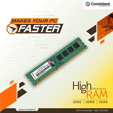 Consistent Ram 4GB DDR3 1600(12800) Desktop Green P5089-1