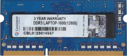 Consistent Ram 4GB DDR3 1600(12800) Laptop Green P5105-1