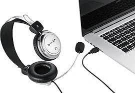 Enter Headphone With Mic Ego-TalkMate Black &amp; Silver P4997-2