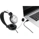 Enter Headphone With Mic Ego-TalkMate Black &amp; Silver P4997-2-sm