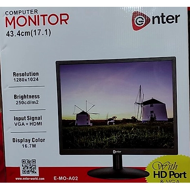 Enter Monitor E-MO-A02 17.1&quot; Black P4813-P4813