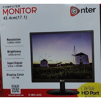 Enter Monitor E-MO-A02 17.1" Black P4813