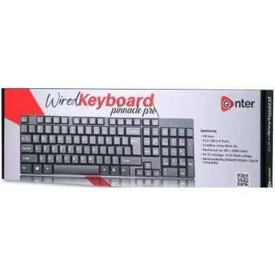 Enter Keyboard Usb Pinnacle Pro Black  P4227-P4227
