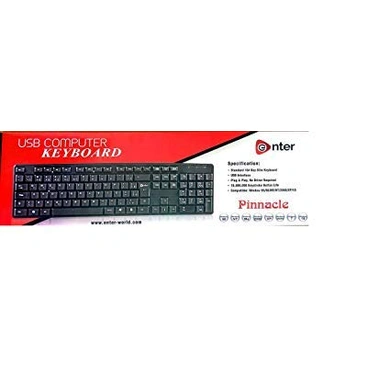 Enter Keyboard Usb Pinnacle Black  P4182-P4182