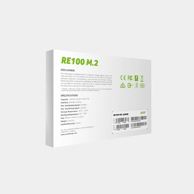 Acer Ssd Internal Sm.2 Re100 256Gb Green	P4402-2