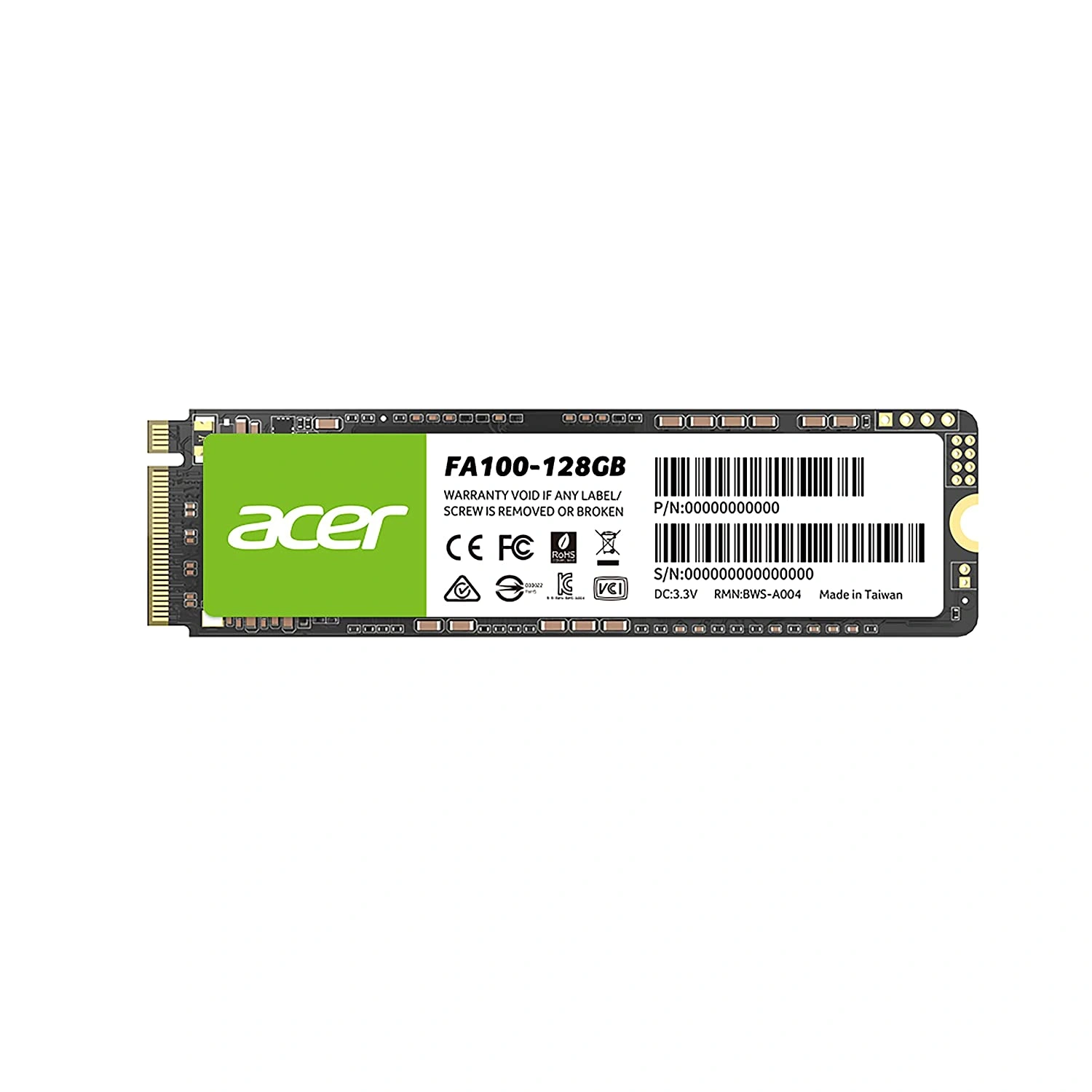 Acer Ssd NVMe Fa100 128Gb Green P4404-1