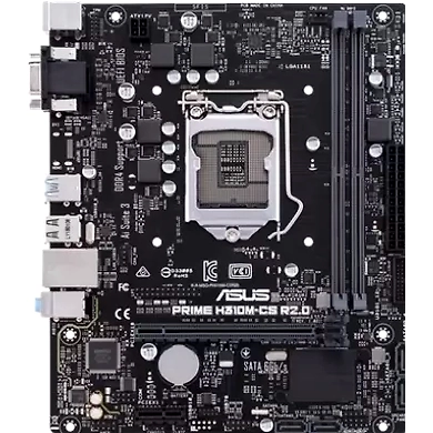 Asus Mother Board Prime H310M-CS R2.0 DDR4 Black P4611-1