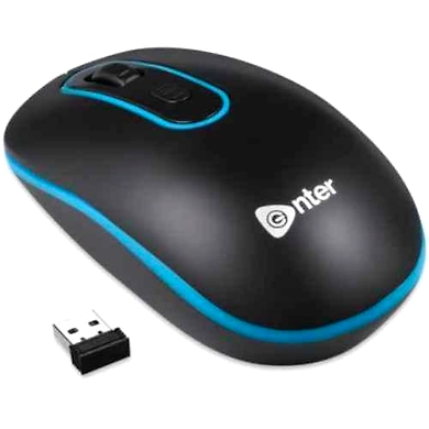 Enter Mouse Wireless Swish Black P4918-2