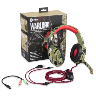 Enter Wired Headphone Warlord Black P4798