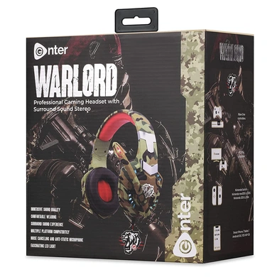 Enter Wired Headphone Warlord Black P4798-4