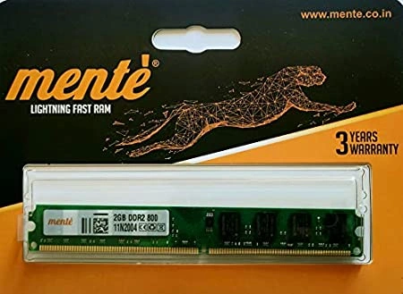 Mente Ram Ddr2 2gb Desktop 3y Green P3378-P3378