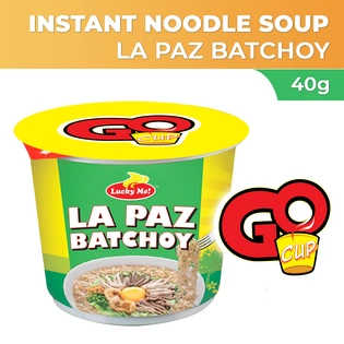 Lucky Me! Go Cup Mini Instant Noodle Soup Lapaz Batchoy 40g
