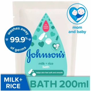 Johnson & Johnson Baby Wash Milk Bath Refill 200ml
