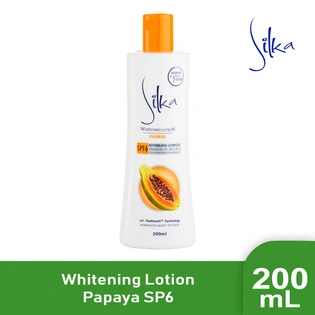 Silka Lotion Skin Whitening SPF6 Papaya 200ml