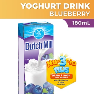 Dutch Mill Yoghurt Drink Blueberry Juice 180ml