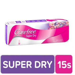 Carefree Pantyliner Super Dry Flats 15s