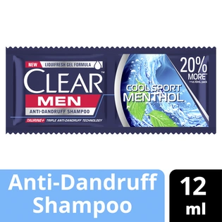 Clear Men Anti Dandruff Shampoo Cool Sport Menthol 12ml 6s