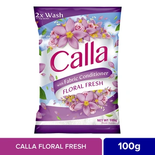 Calla Powder with Fabric Conditioner Floral Fresh 100g
