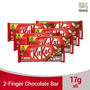 KitKat Wafer Fingers in Milk Chocolate 6 Packs 102g