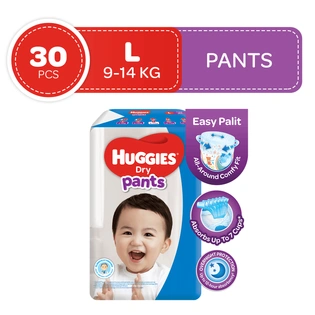 Huggies Baby Diaper Pants Dry Economy Large 30s