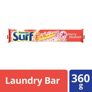 Surf Bar Detergent Cherry Blossom 360g Long Bar