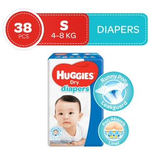 Huggies Baby Diaper Dry Economy Small 38s