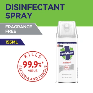 Family Guard Disinfectant Spray Fragrance Free 155ml