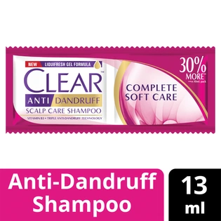 Clear Anti Dandruff Shampoo Complete Soft Care 13ml 6s