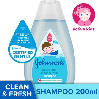 Johnson & Johnson Active Kids Clean & Fresh Shampoo 200ml