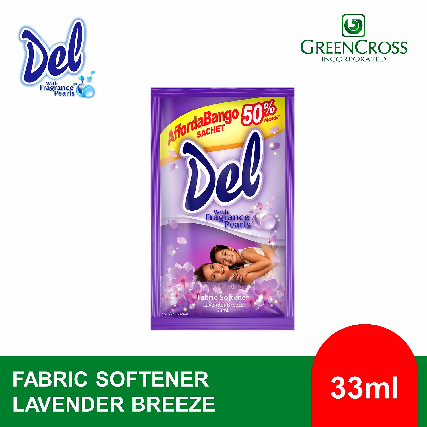 Del Fabric Softener Lavender Breeze 33ml NCCC Online Store