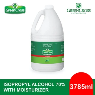 Green Cross Isopropyl Alcohol 70% Solution with Moisturizer 1Gallon