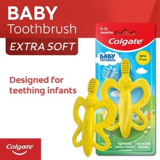 Colgate Toothbrush Baby Silicone for 0-12 months