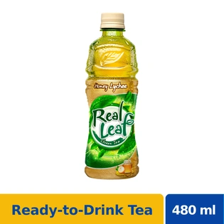 Real Leaf Green Tea Honey Lychee 480ml