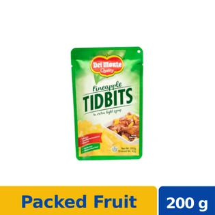 Del Monte Pineapple Tidbits Stand-Up Pouch 200g