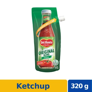 Del Monte Original Blend Ketchup 320g Stand-Up Pouch with Spout