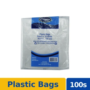 Choice Plastic Bags White 5x10