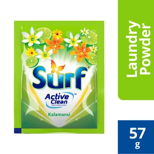 Surf Powder Detergent Kalamansi 57g Sachet