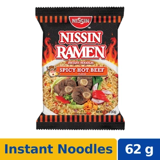 Nissin Ramen Instant Noodles Spicy Hot Beef 62g