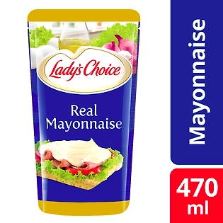 Lady's Choice Real Mayonnaise Regular 470ml Pouch